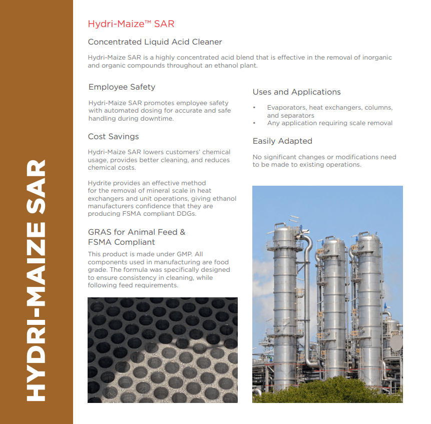 Hydri-Maize SAR Flyer