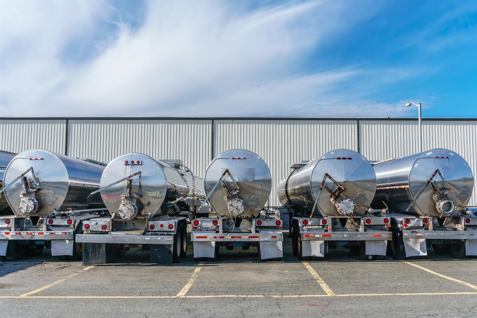 Back of Tanker Trucks